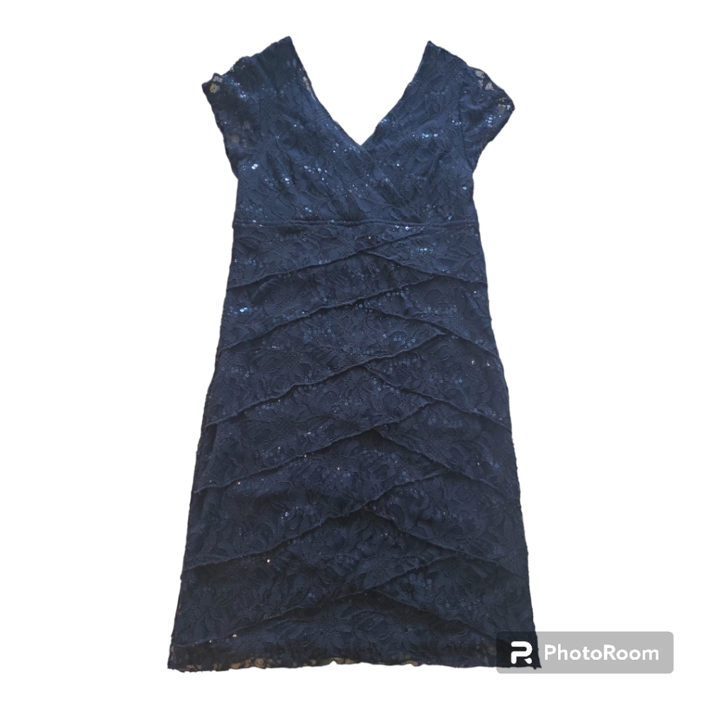 Scarlett Nite evening dress dark blue size 14